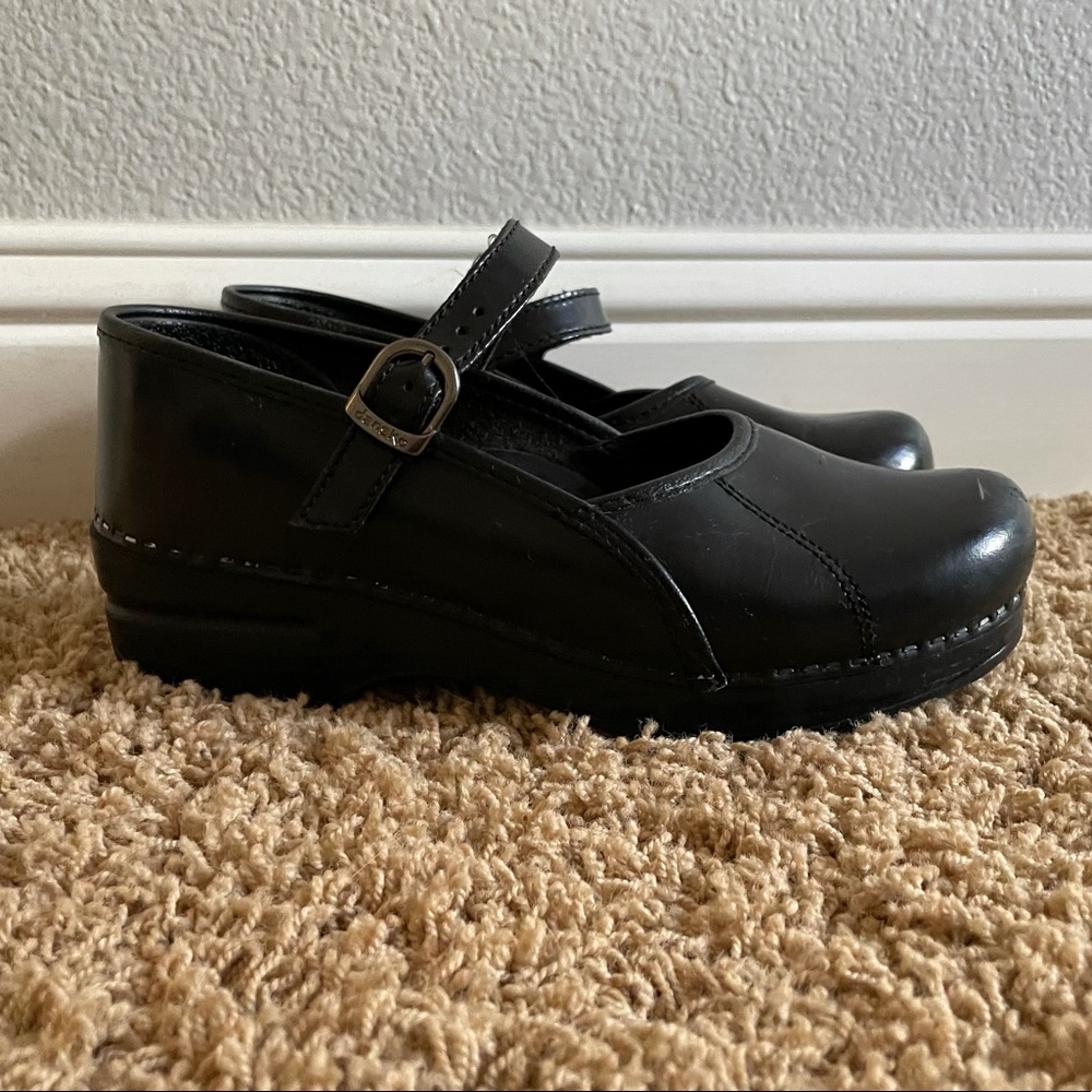 Dansko clogs with buckle